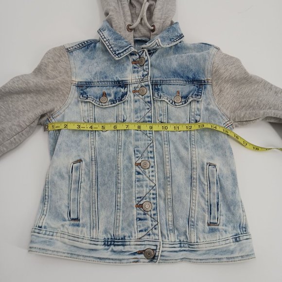AEROPOSTALE WOMENS   XS JEAN HOODIE JACKET - Picture 8 of 15